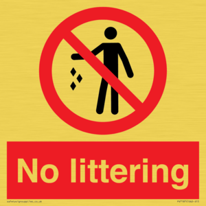 No littering
